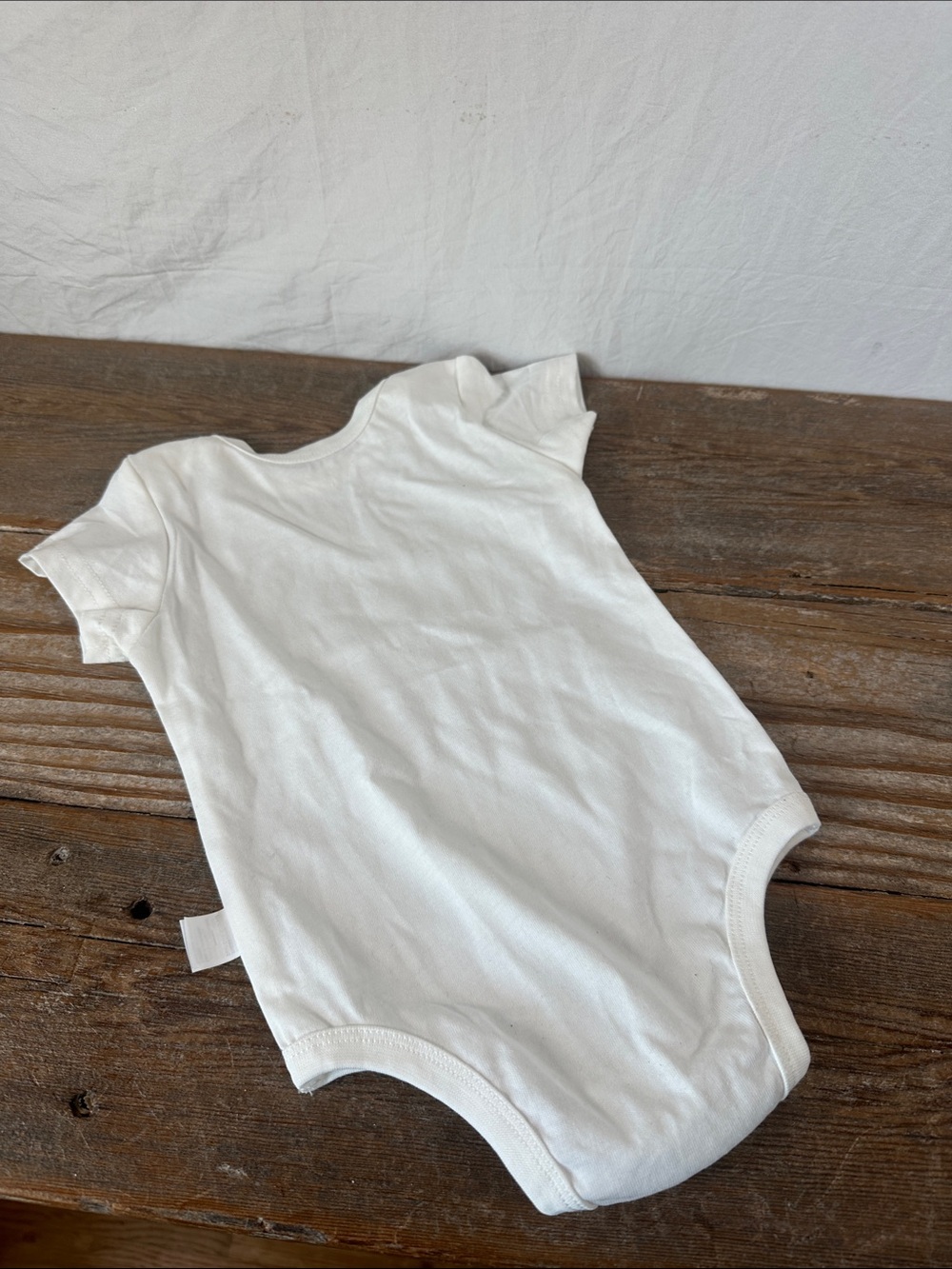 White Baby Onesie with Moon & Stars Graphic - Picture 2 of 2
